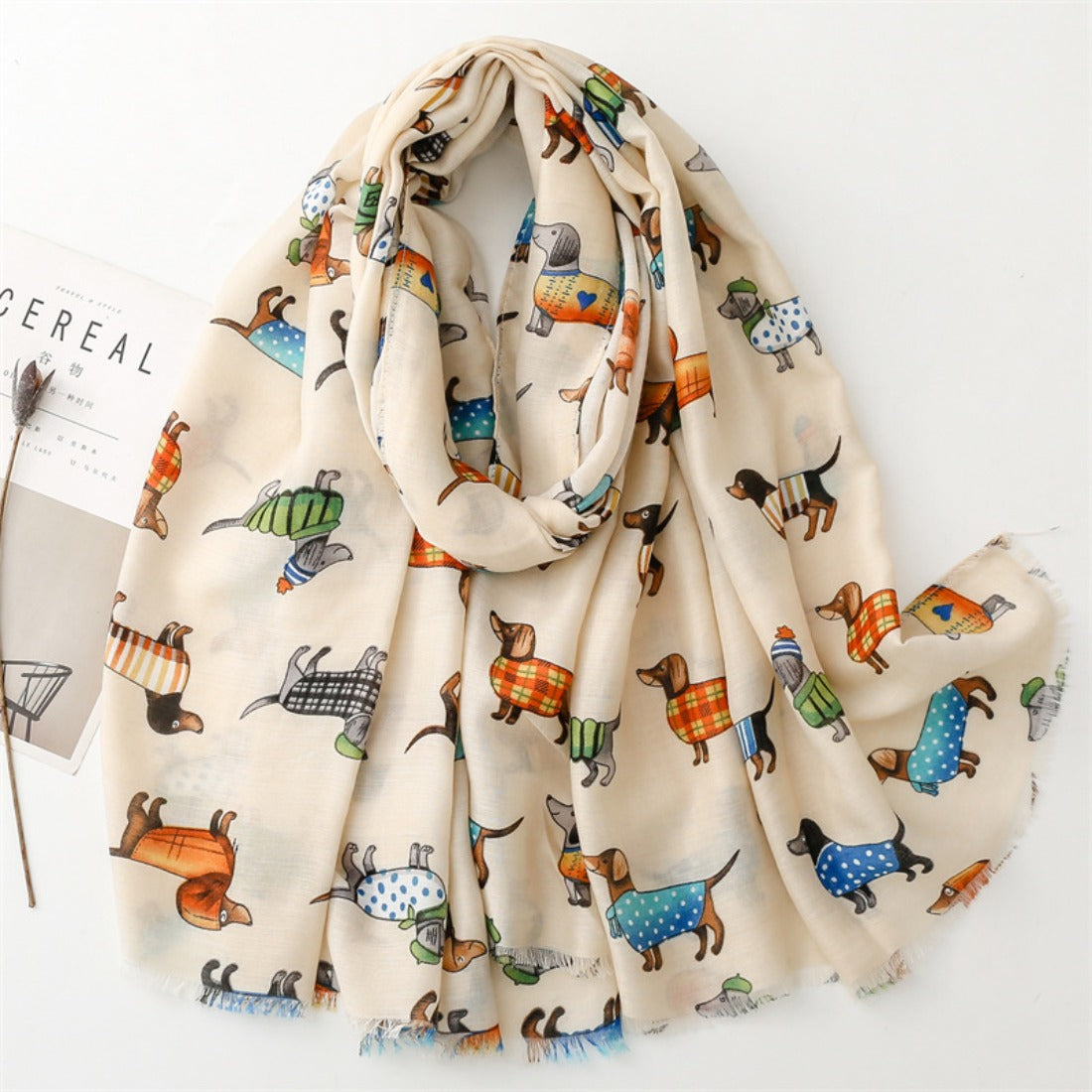 Scarvii - Cartoon Dog Pattern Fall/Winter Scarf