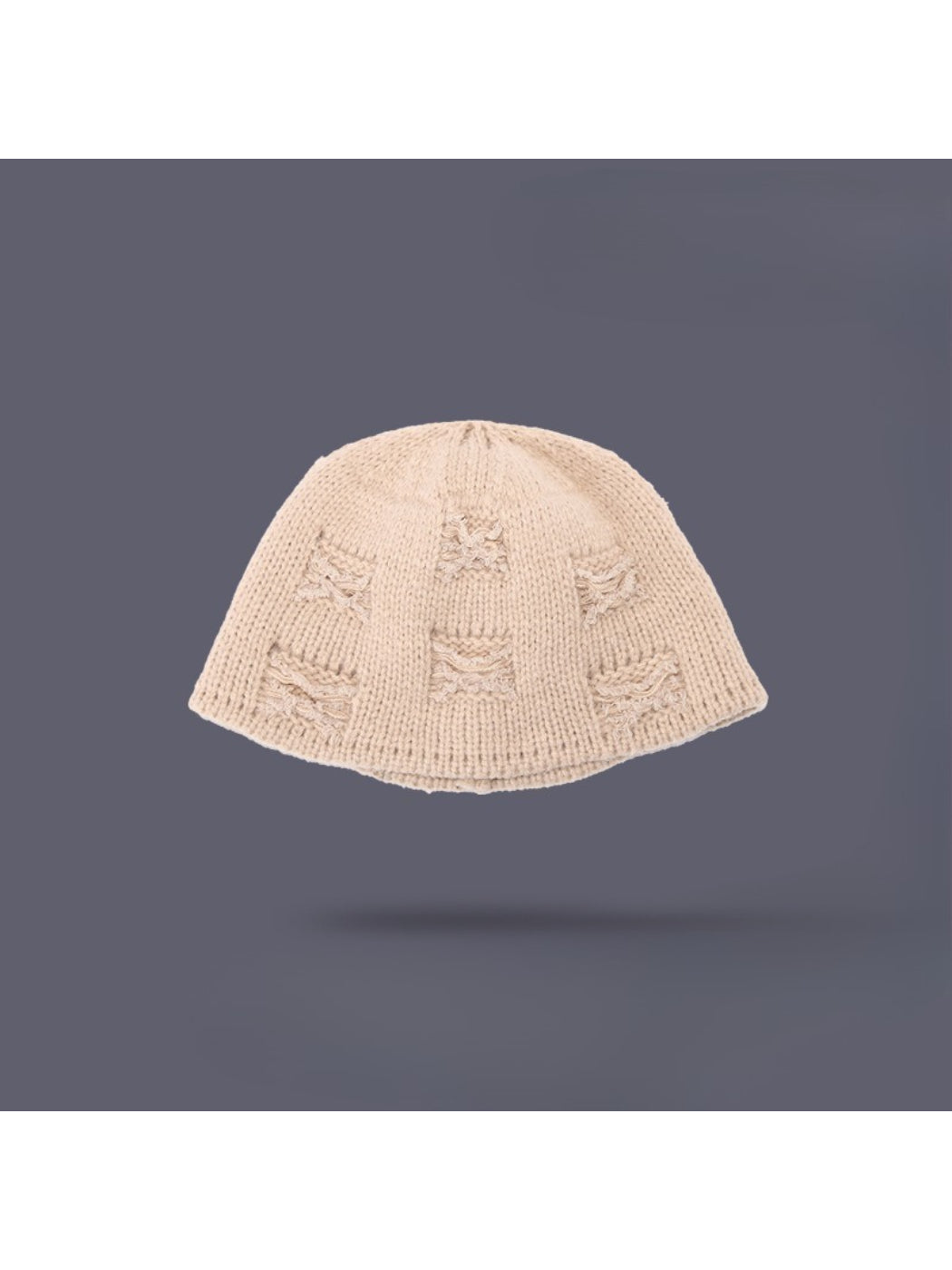 Haila - Textured Knit Bucket Hat