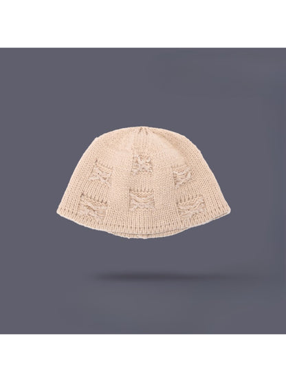 Haila - Textured Knit Bucket Hat