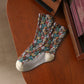 Rufia - 3D Floral Mid-Calf Socks