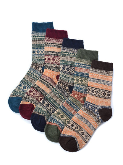 Rufia - 5 Pairs Unisex Bohemian Socks product image 2