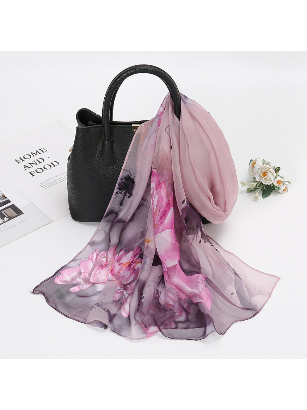 Scarvii - Watercolor Bloom Print Scarf