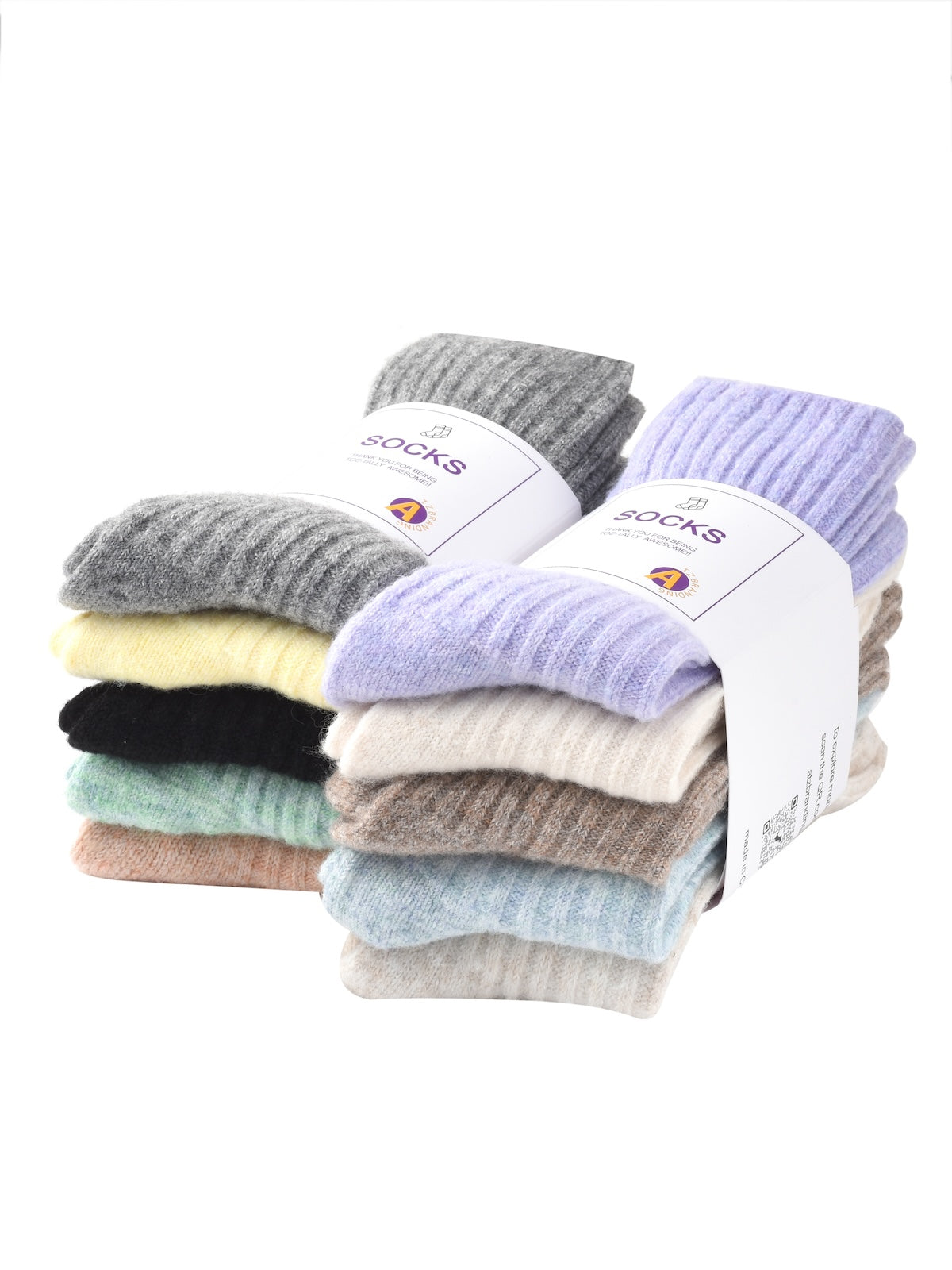Rufia - 5-Pair Set of Solid Color Socks product image 1