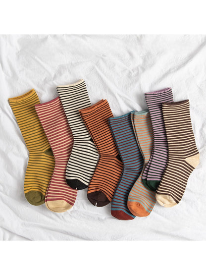 Rufia - Classic Multi Stripe Crew Socks