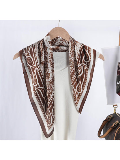 Scarvii - Boho Paisley Border Square Scarf