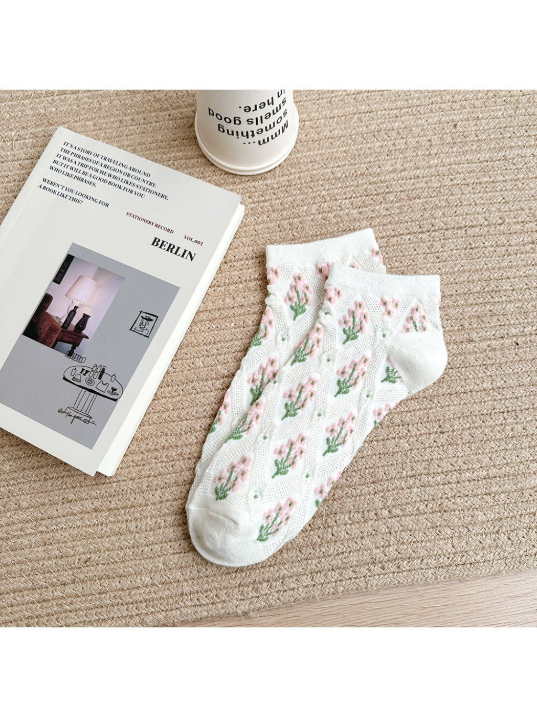 Rufia - Retro Floral Knit Ankle Socks product image 6