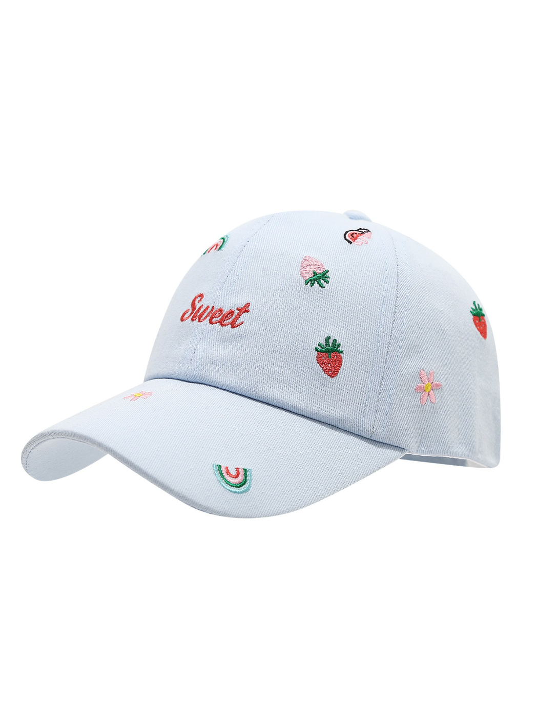 Haila - Fruit and Rainbow Embroidered Baseball Cap