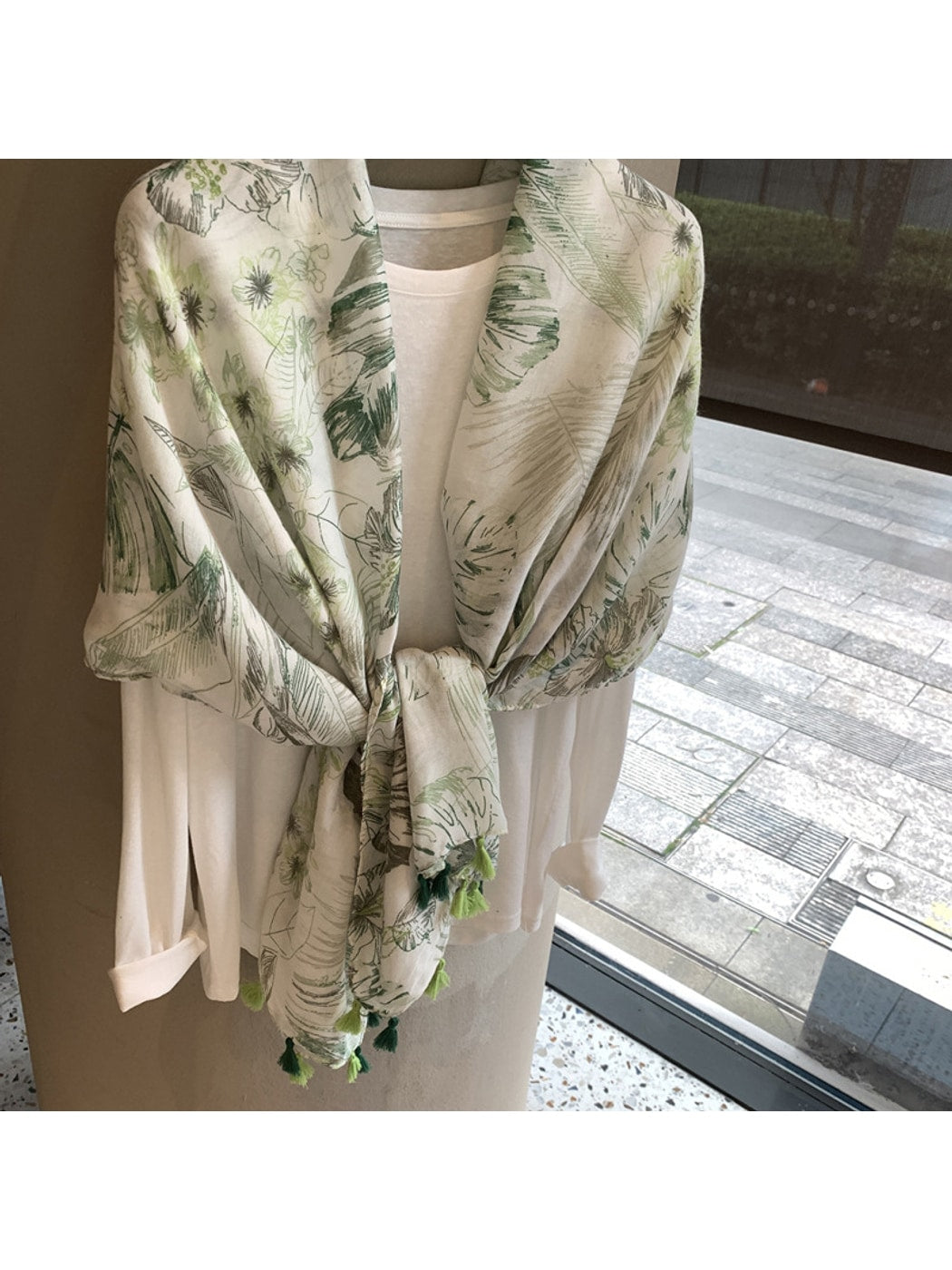 Scarvii - Minimal Botanical Shawl Scarf