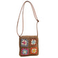Cosbai - Vintage Square Crochet Flower Crossbody Bag
