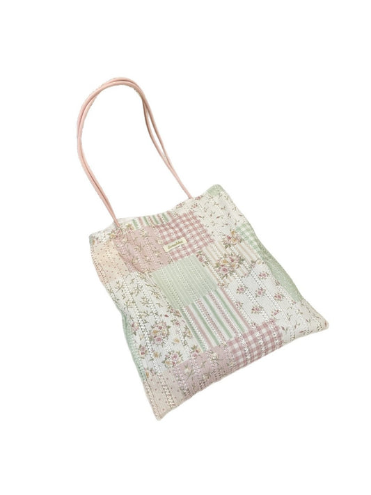Cosbai - Sweet Floral Print Shoulder Bag