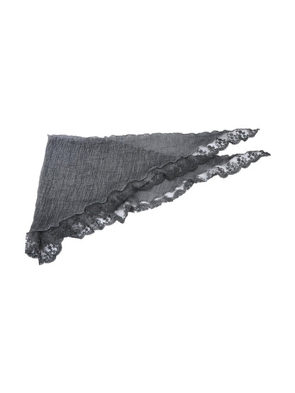 Scarvii - Openwork Lace Design Triangle Bandana