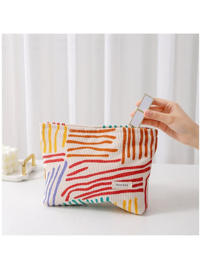 Cosbai - Colorful Print Cosmetic Bag