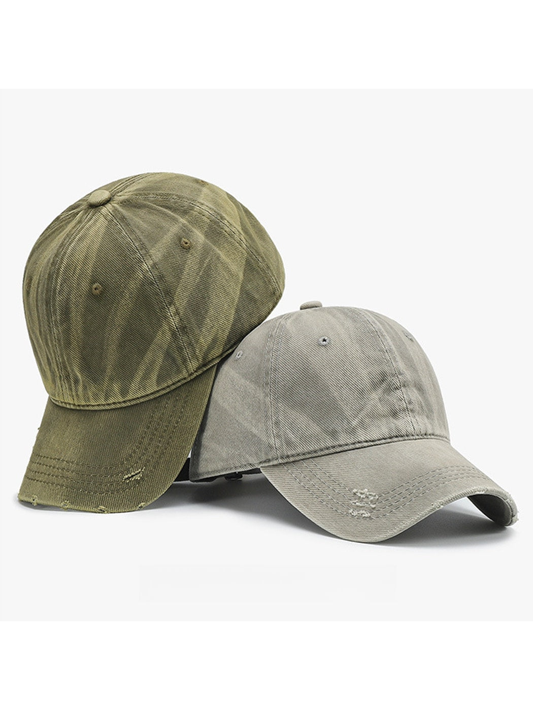 Haila - Vintage Style Round Crown Baseball Cap