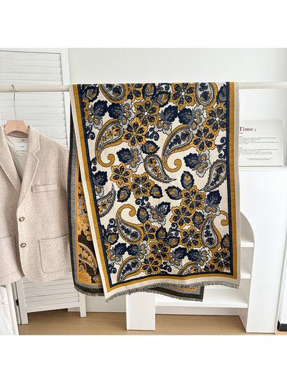 Scarvii - Floral Paisley Soft Weave Scarf