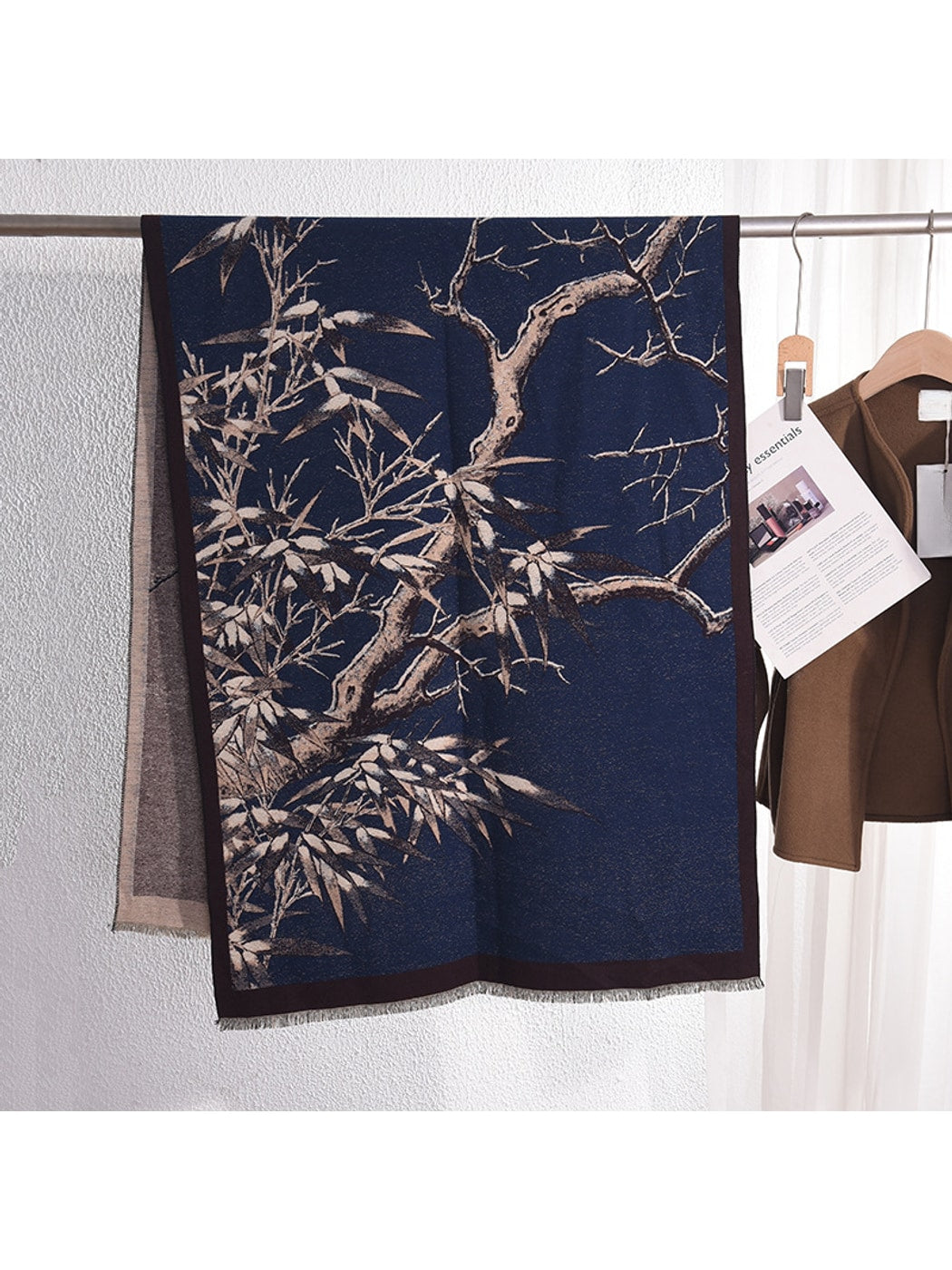 Scarvii - Long Branch Motif Fashion Scarf