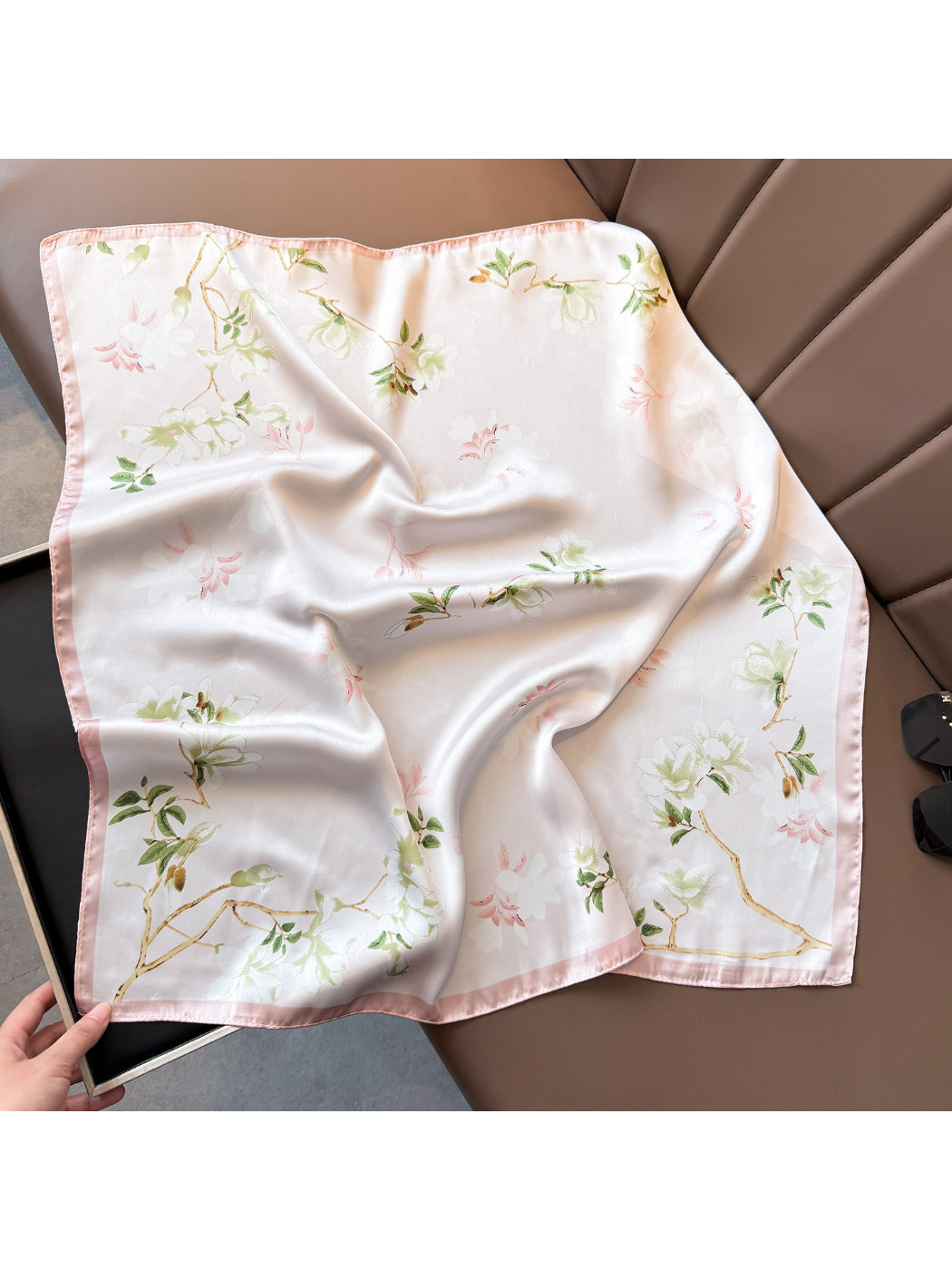 Scarvii Spring Floral Square Scarf