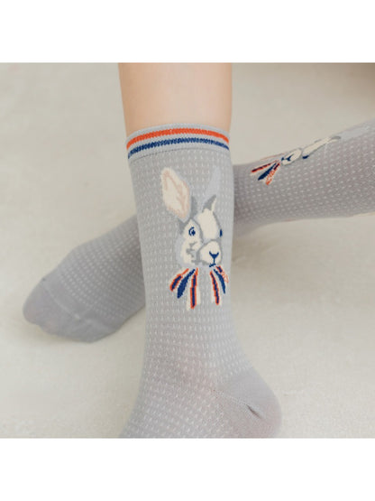 Rufia - Bunny Head Stripe Crew Socks product image 9