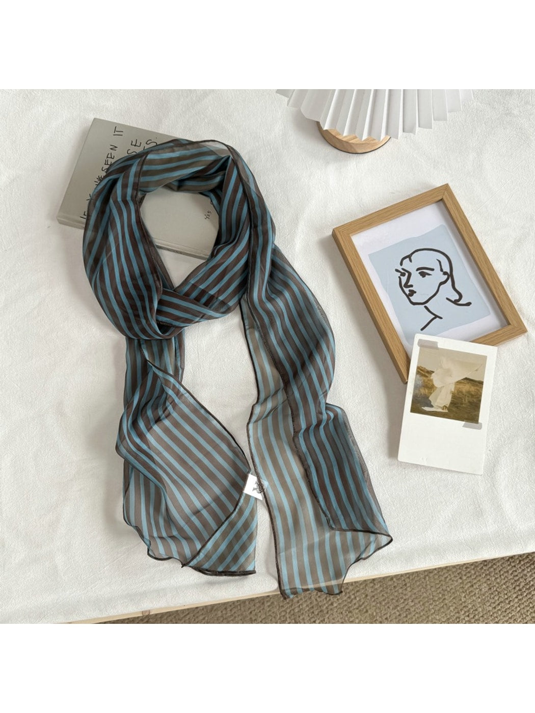 Scarvii - Minimalist Style Pattern Fashion Neck Scarf
