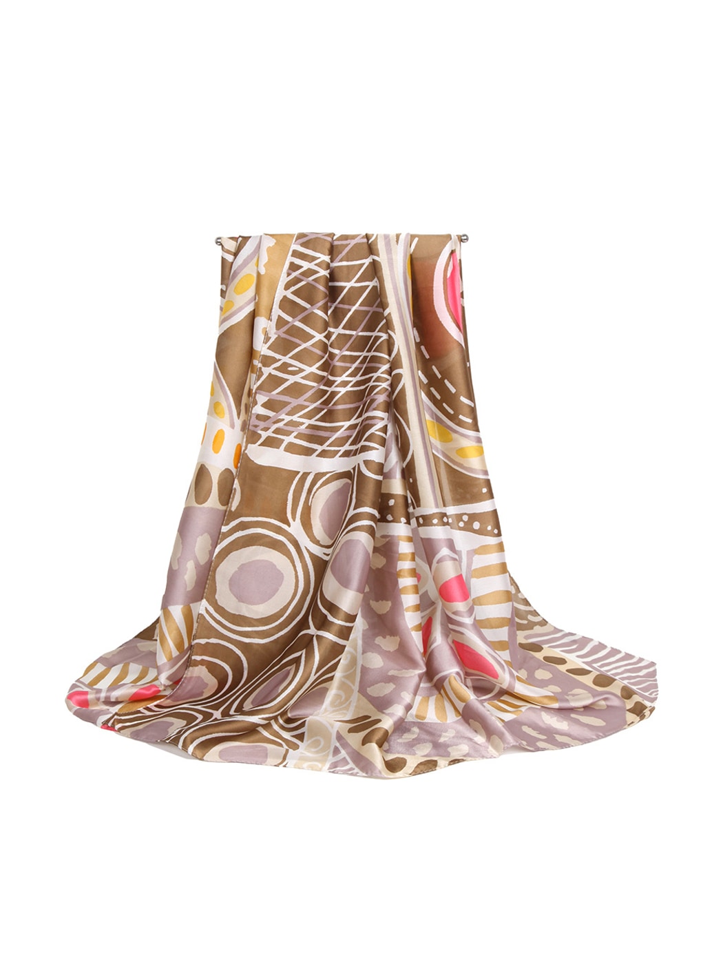 Scarvii - Vibrant Geometric Print Elegant Scarf