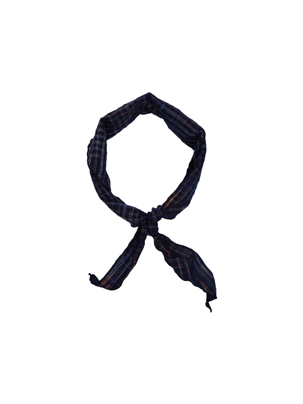 Scarvii - Elegant Checked Print Triangle Bandana