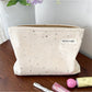 Cosbai Soft Star Print Zip Bag flat lay showing star pattern