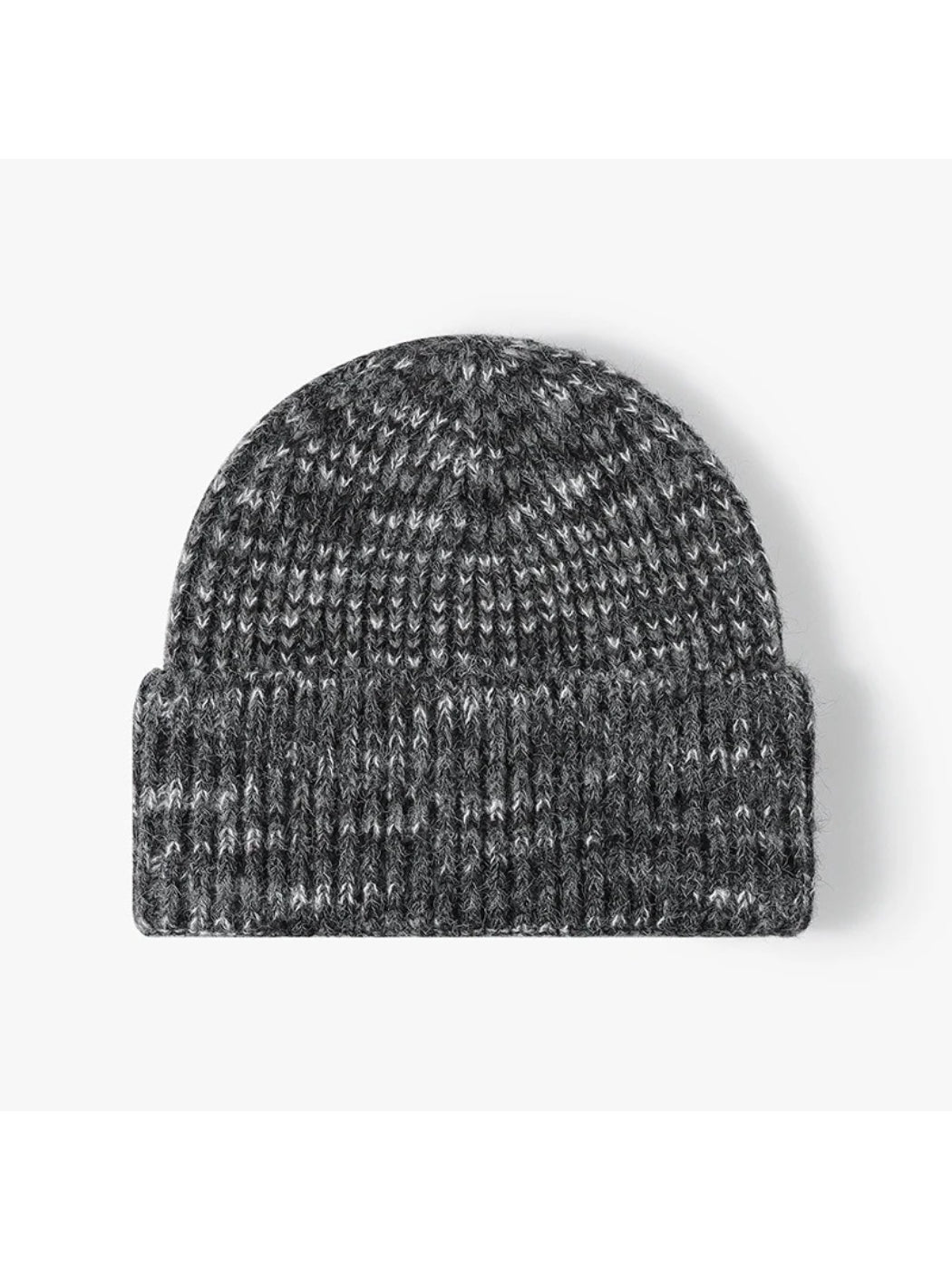 Haila - Heathered Ribbed Cuffed Knit Beanie