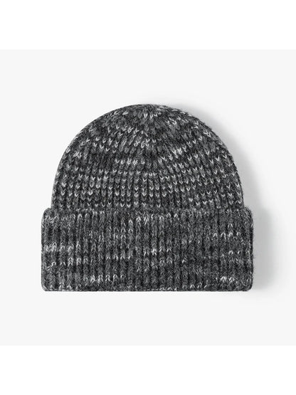 Haila - Heathered Ribbed Cuffed Knit Beanie