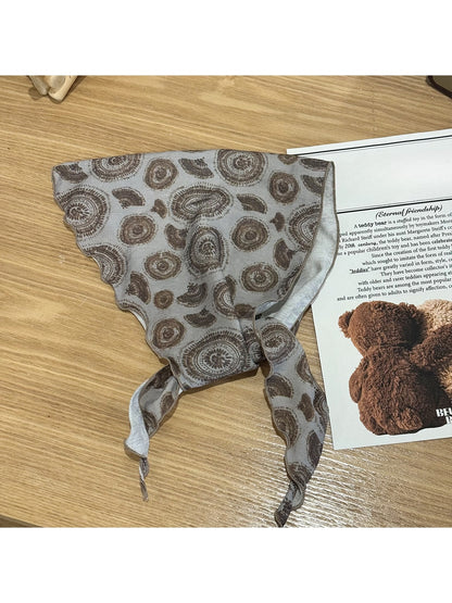 Scarvii - Circular Print Everyday Triangle Bandana