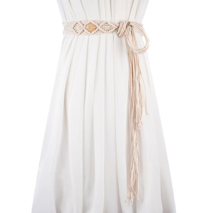 Beco - Bohemian Style Woven Belt with Long Tassels