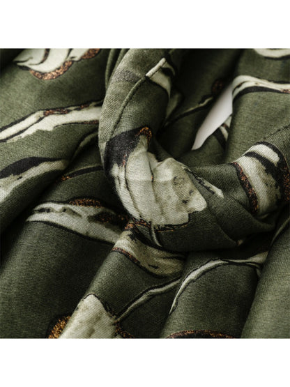 Scarvii - Abstract Tulip Sketch Print Scarf
