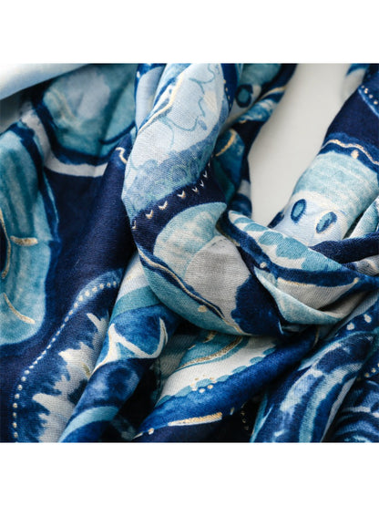 Scarvii - Soft Graphic Pattern Spring Summer Scarf