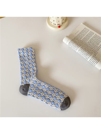 Rufia - Cluster Bloom Pattern Crew Socks
