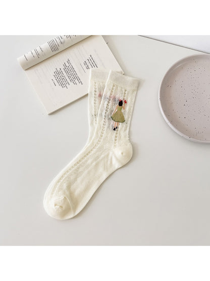 Rufia - Storybook Figure Motif Crew Socks product image 5