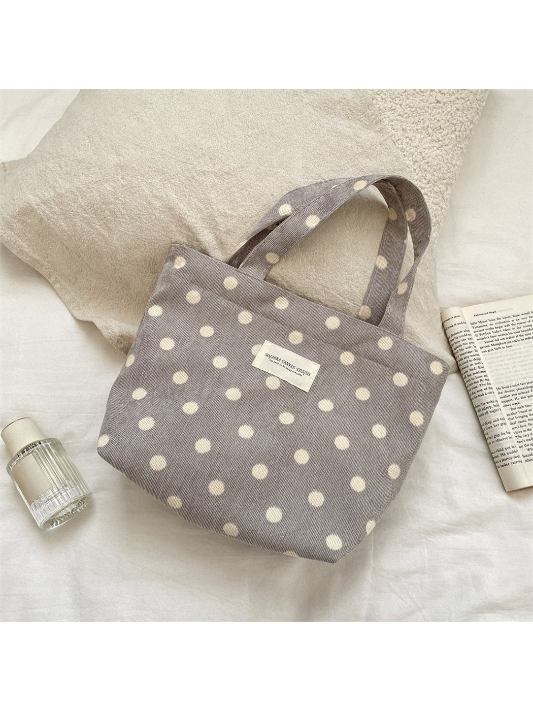 Cosbai - Floral Print Hand Tote Bag