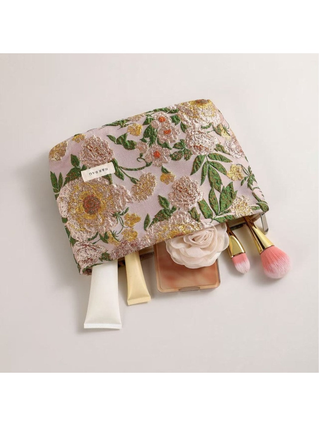Cosbai - Women's Floral Makeup Storage Pouch Bag