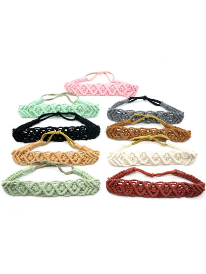 Scarvii - Bohemian Braided Rope Headband & Hair Accessory