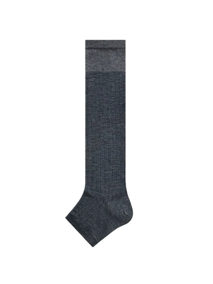 Rufia - Ribbed Open-Toe Over-the-Calf Socks