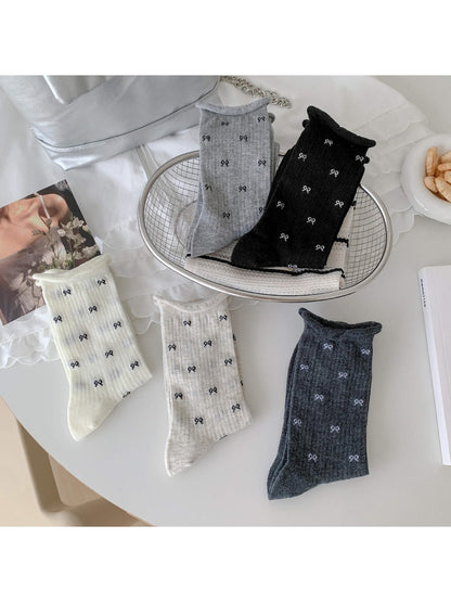 Rufia - Sweet Style Bow Pattern Socks