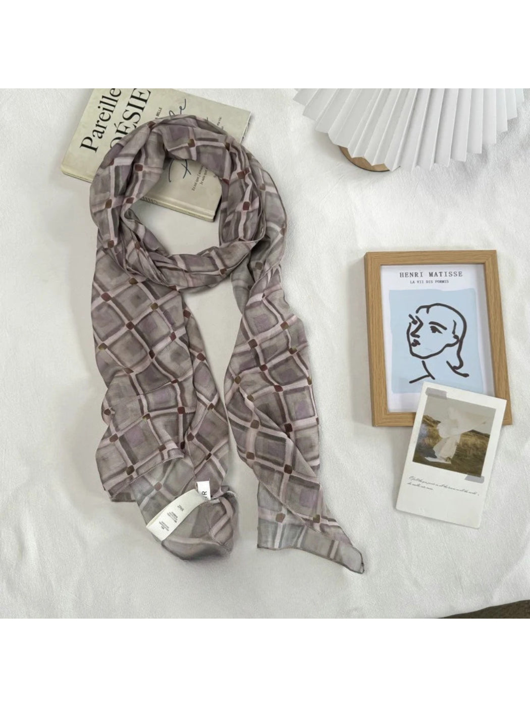 Scarvii - Classic Paisley Print Narrow Scarf