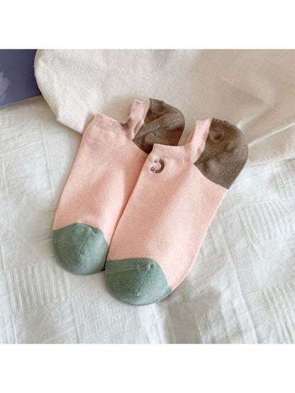 Rufia - Pastel Smiley Low Cut Socks