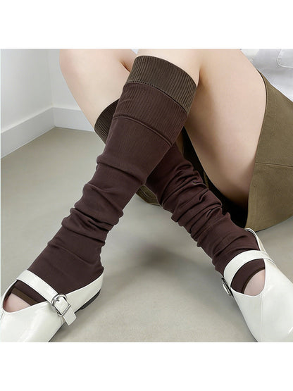 Rufia - Color Block Knee High Socks