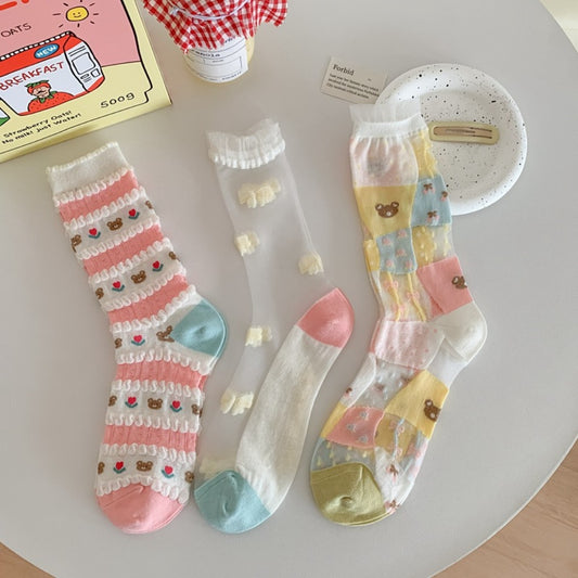 Rufia - Summer Colorful Cute Pattern Socks