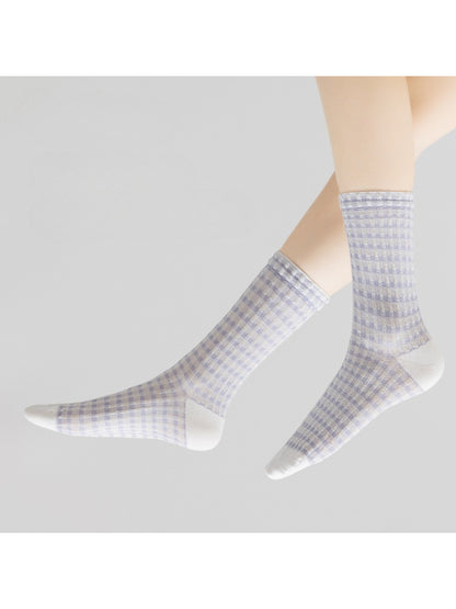 Rufia - Soft Checkered Waffle Crew Socks product image 9
