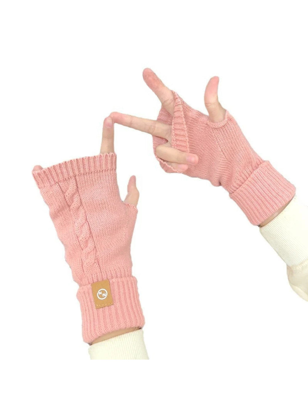 Gloving - Cable Knit Fingerless Gloves