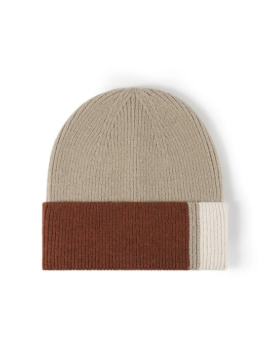 Haila - Colorblock Single-Layer Knit Beanie