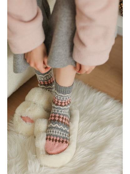 Rufia - Winter Heritage Knit Crew Socks
