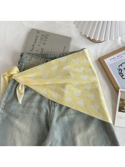 Scarvii - Sweet Style Heart Pattern Bandana Scarf