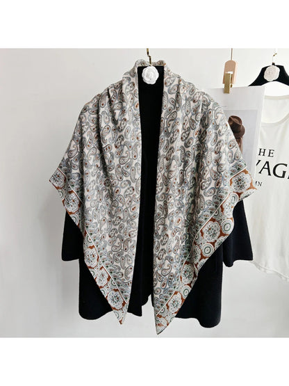 Scarvii - Paisley Woven Square Scarf