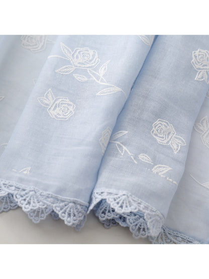Scarvii – Soft Rose Pattern Light Layer Scarf