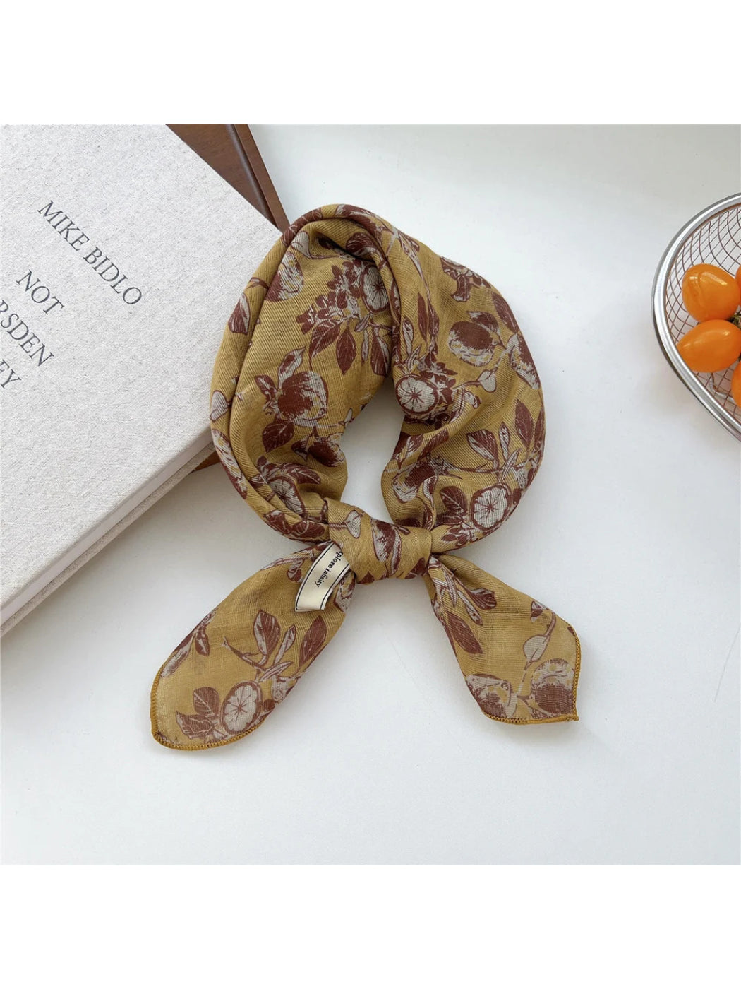 Scarvii - Vintage Print Square Scarf
